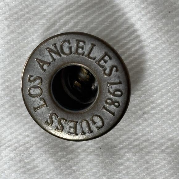 GUESS Los Angeles 1981 White Denim Jacket Women’s XL Stretch Cotton - Picture 3 of 11